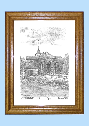 Biblioth?que Bois Le Roi : Cadre bois teint? impression Noir sur la ville de MONTIGNY LE ROI Biblioth?que Bois Le Roi : Cadre bois teint? impression Noir sur la ville de MONTIGNY LE ROI