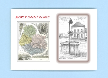 Cartes Postales impression Noir avec dpartement sur la ville de MOREY ST DENIS Titre : mairie