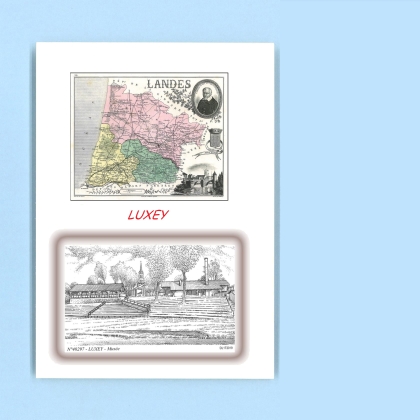 Cartes Postales impression Noir avec dpartement sur la ville de LUXEY Titre : musee
