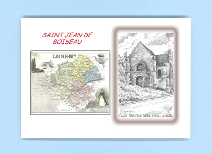 Cartes Postales impression Noir avec dpartement sur la ville de ST JEAN DE BOISEAU Titre : chapelle de bethleem