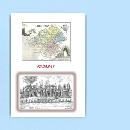 Cartes Postales impression Noir avec dpartement sur la ville de FROSSAY Titre : calvaire de la fuie