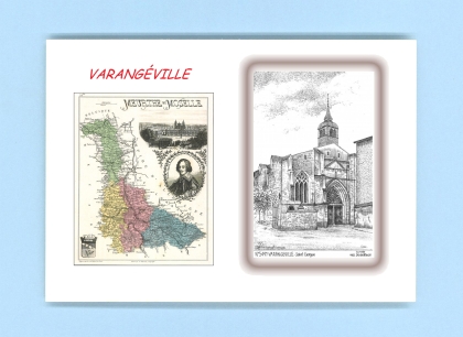 Cartes Postales impression Noir avec dpartement sur la ville de VARANGEVILLE Titre : st gorgon