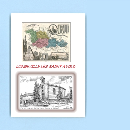 Cartes Postales impression Noir avec dpartement sur la ville de LONGEVILLE LES ST AVOLD Titre : chapelle de kleindol