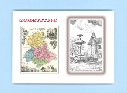 Cartes Postales impression Noir avec dpartement sur la ville de COUSSAC BONNEVAL Titre : la lanterne des morts