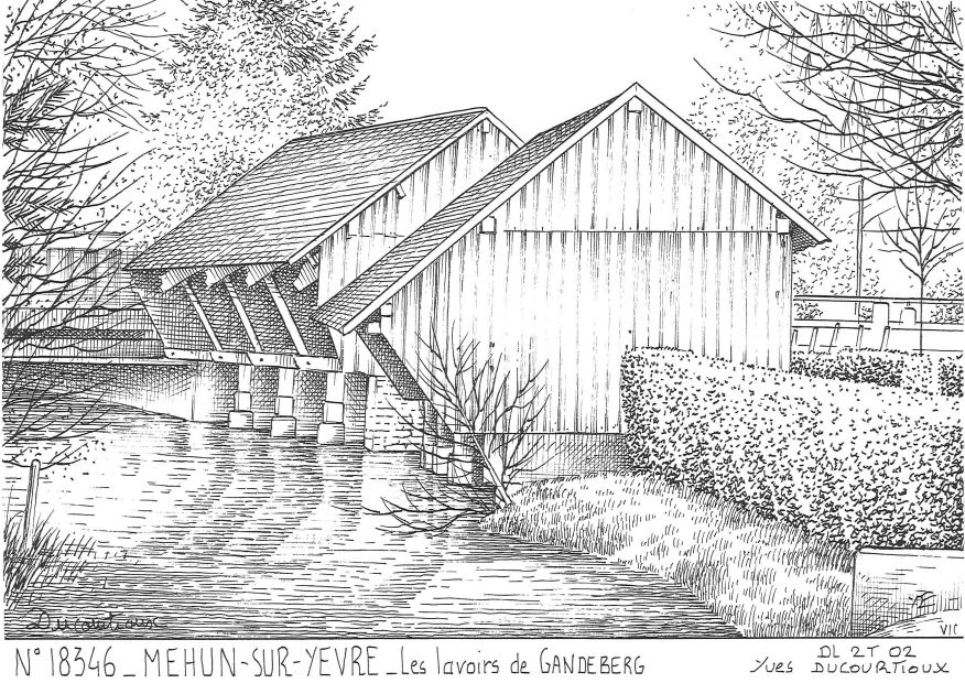 N 18346 - MEHUN SUR YEVRE - lavoirs de gandeberg