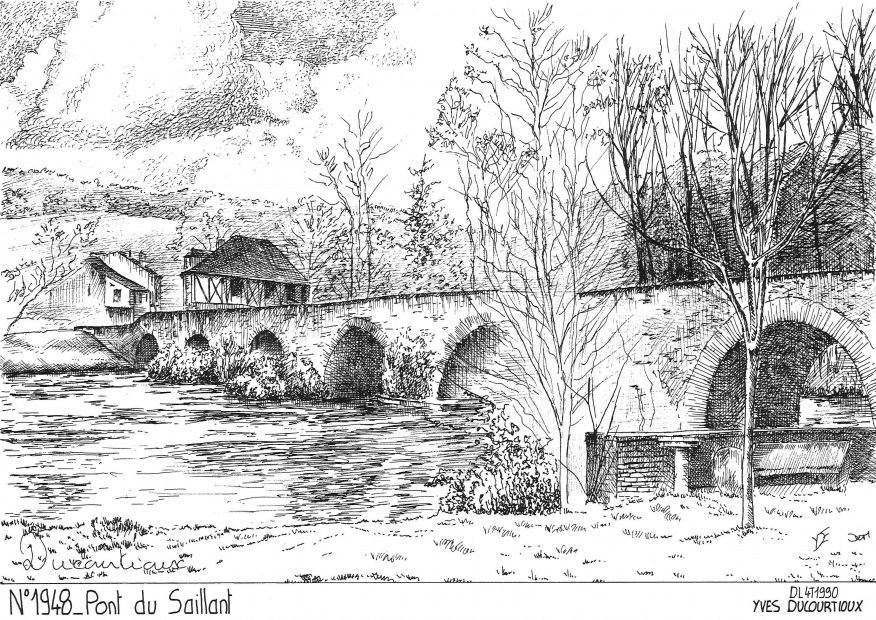 N 19048 - ALLASSAC - pont du saillant