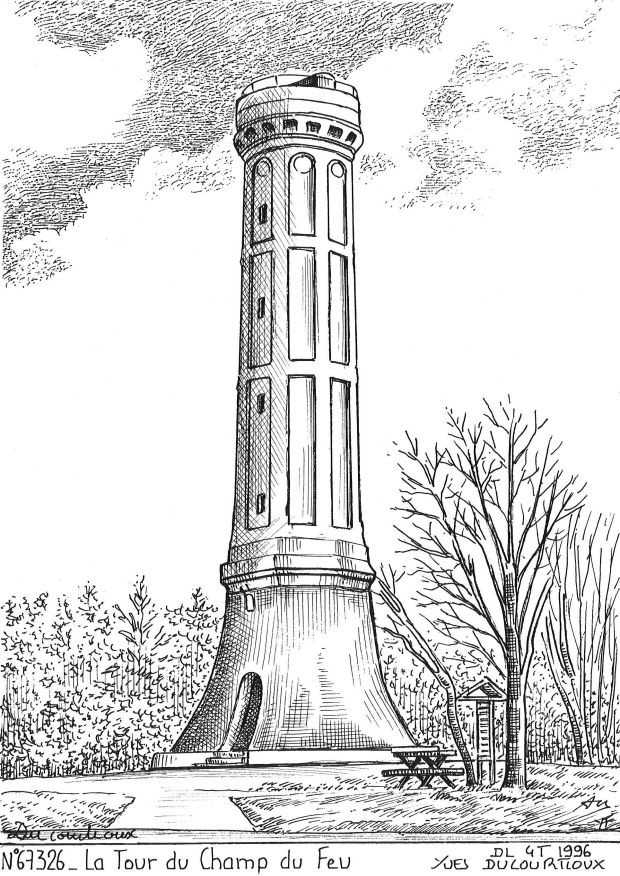N 67326 - BELMONT - la tour du champ du feu