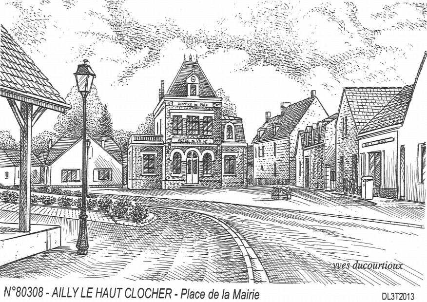 N 80308 - AILLY LE HAUT CLOCHER - place de la mairie