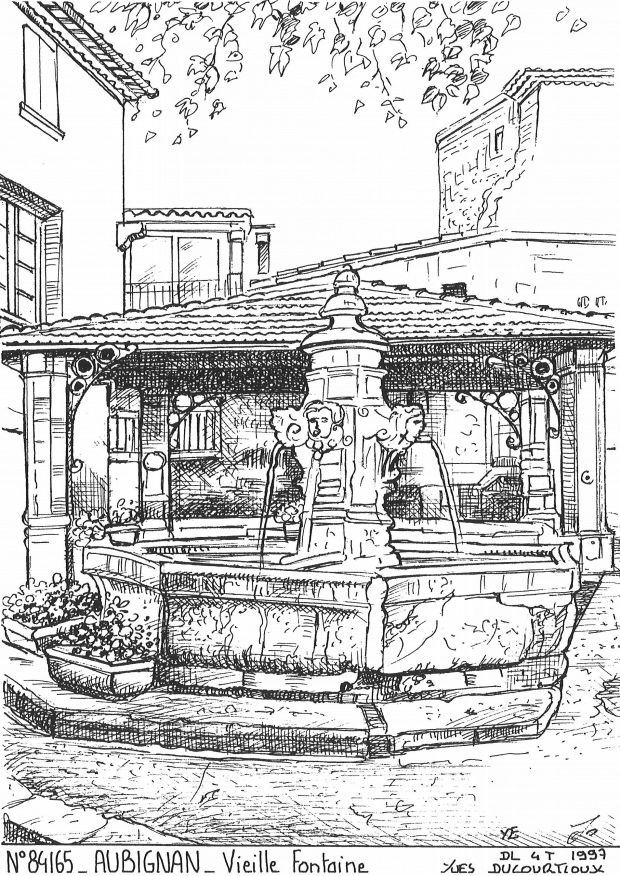 N 84165 - AUBIGNAN - vieille fontaine