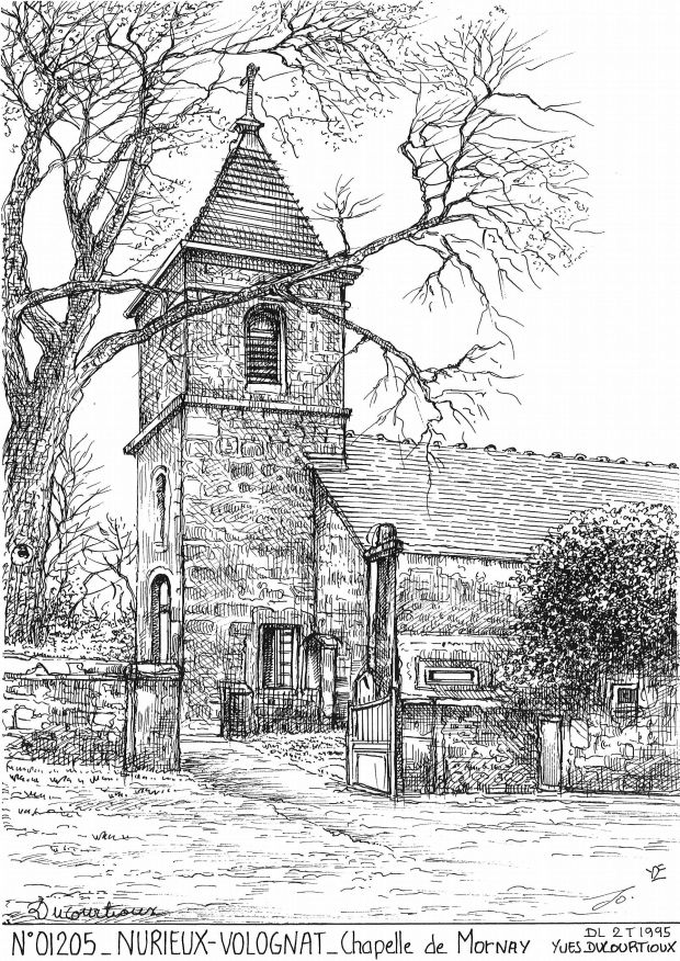 Cartes postales NURIEUX VOLOGNAT - chapelle de mornay