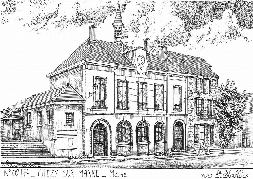 Cartes postales CHEZY SUR MARNE - mairie