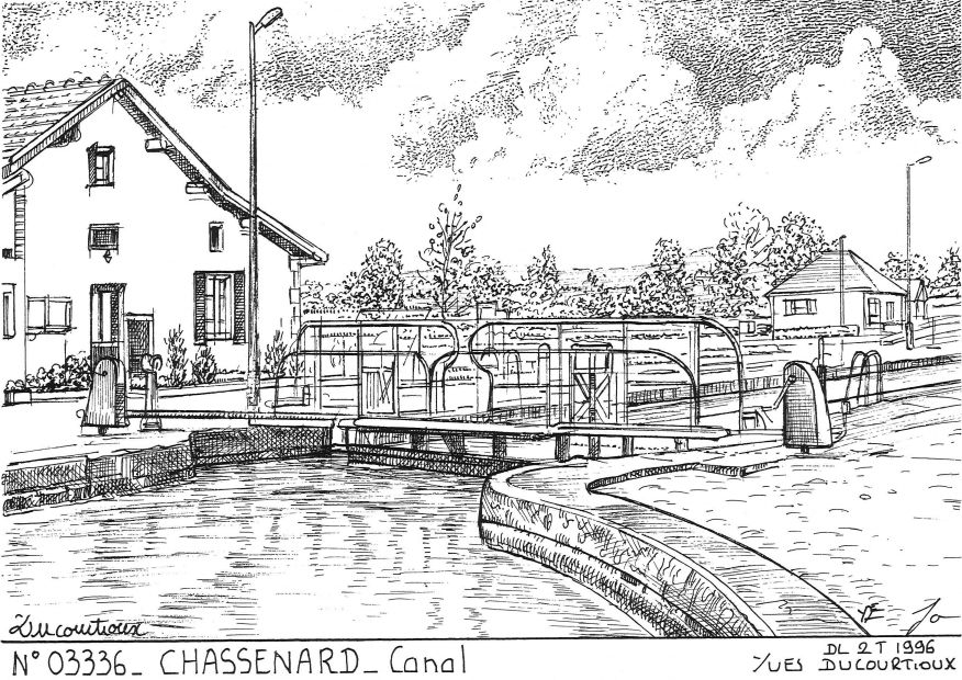 Cartes postales CHASSENARD - canal