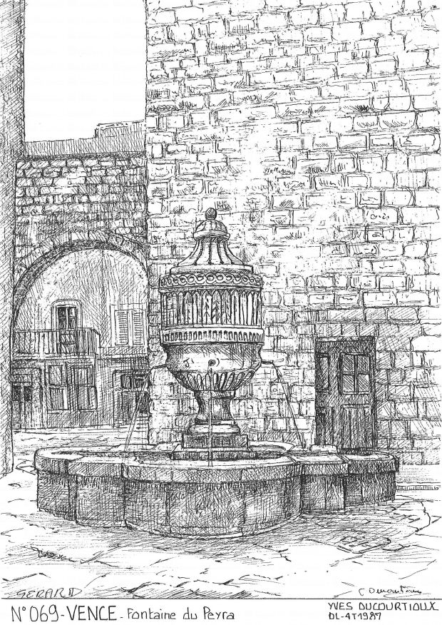 Souvenirs VENCE - fontaine du peyra