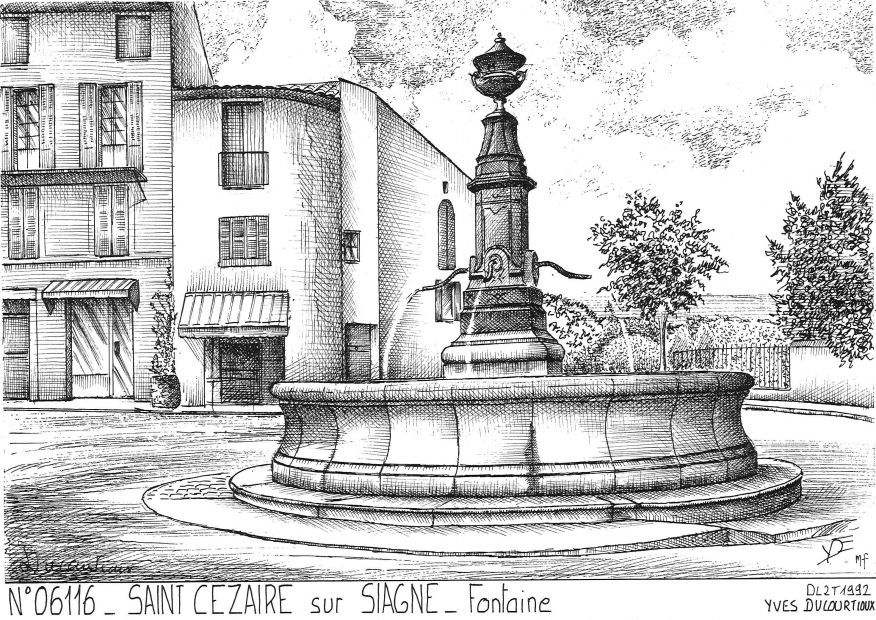Souvenirs ST CEZAIRE SUR SIAGNE - fontaine