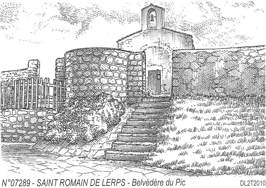 Cartes postales ST ROMAIN DE LERPS - belvdre du pic