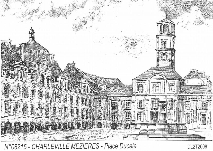 Cartes postales CHARLEVILLE MEZIERES - place ducale