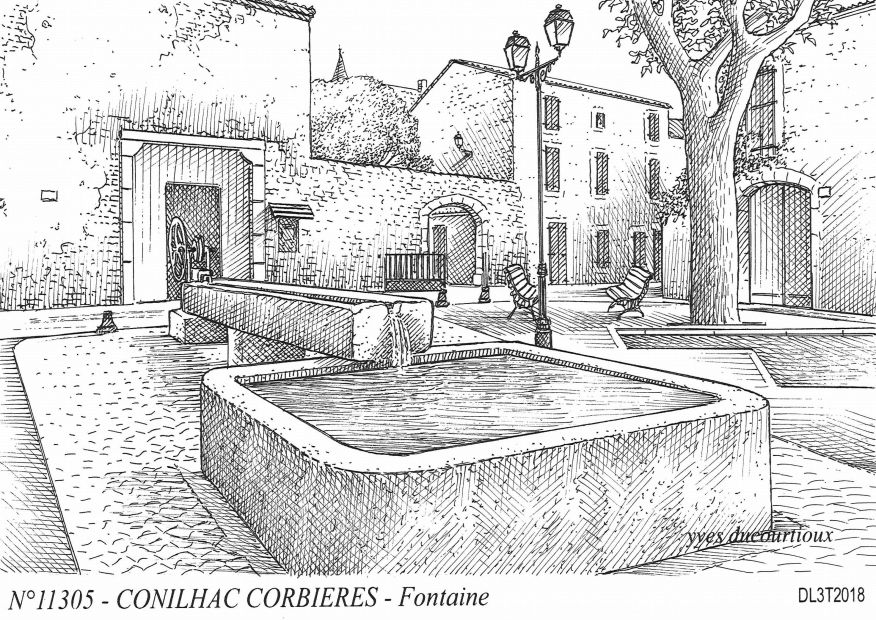 Cartes postales CONILHAC CORBIERES - fontaine