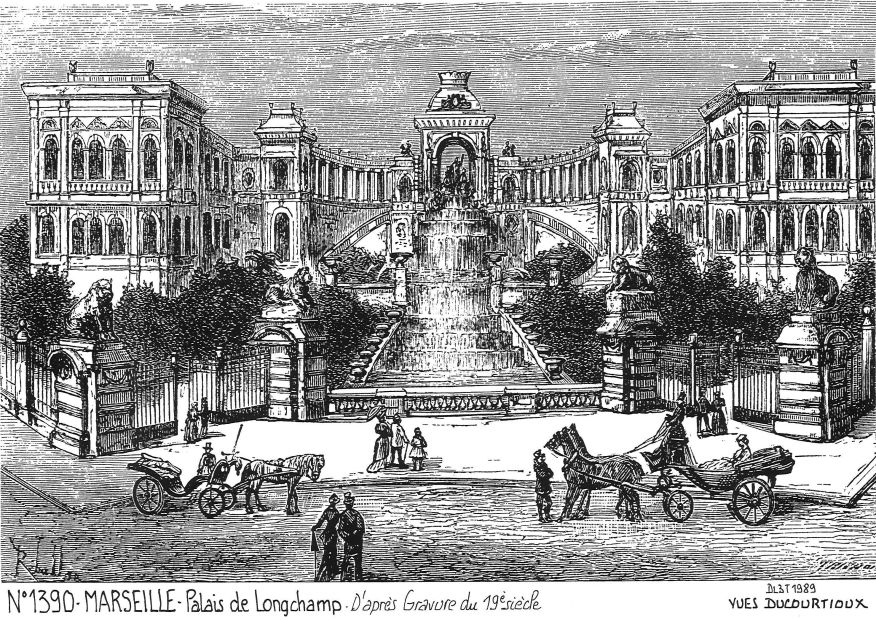 Cartes postales MARSEILLE - palais de longchamp