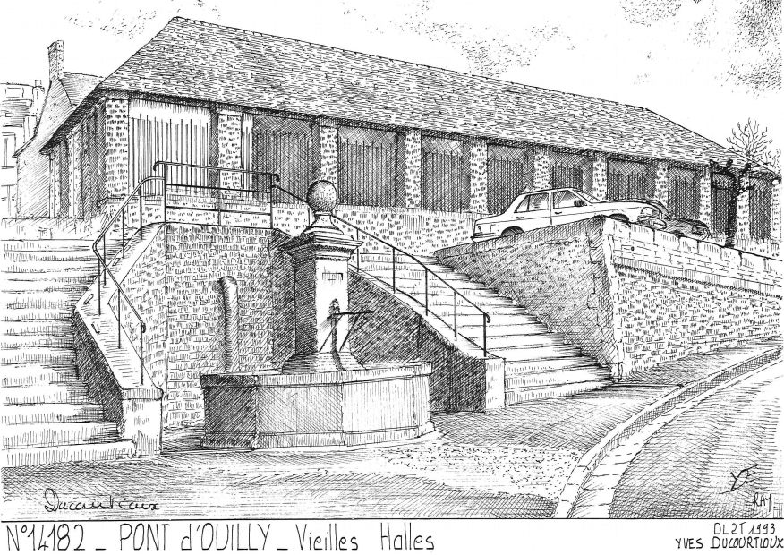 Souvenirs PONT D OUILLY - vieilles halles