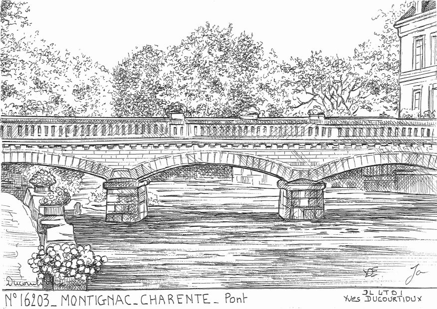Cartes postales MONTIGNAC CHARENTE - pont