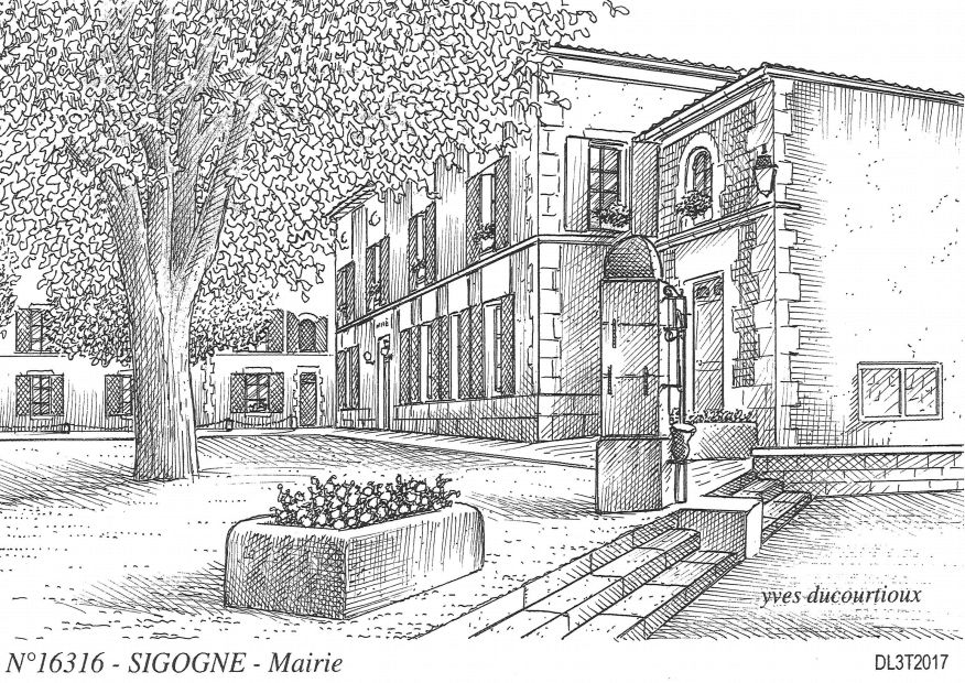 Cartes postales SIGOGNE - mairie
