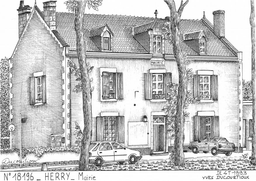 Cartes postales HERRY - mairie