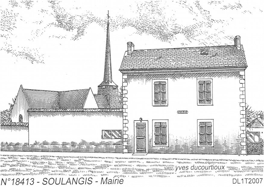 Cartes postales SOULANGIS - mairie