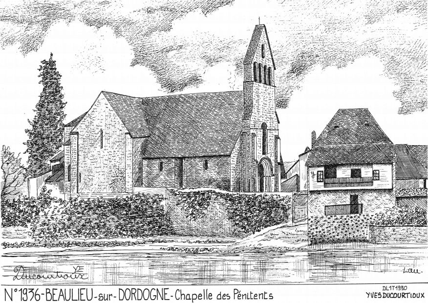 Cartes postales BEAULIEU SUR DORDOGNE - chapelle des pnitents