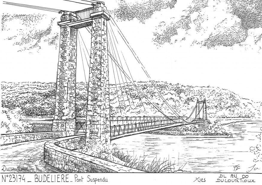 Souvenirs BUDELIERE - pont suspendu