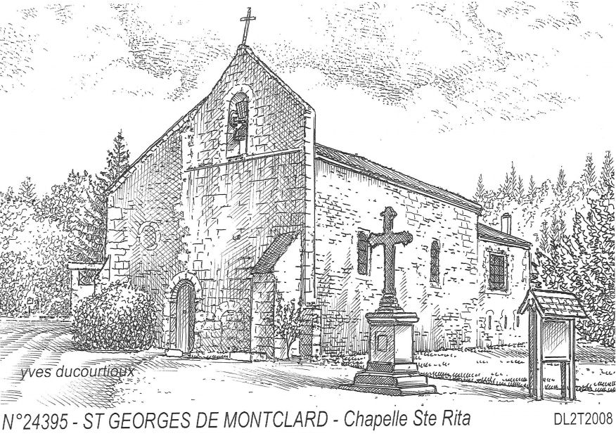 Cartes postales ST GEORGES DE MONTCLARD - chapelle ste rita