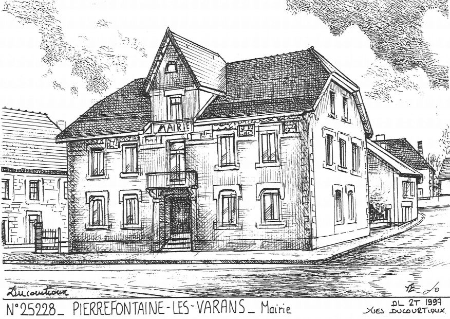 Cartes postales PIERREFONTAINE LES VARANS - mairie