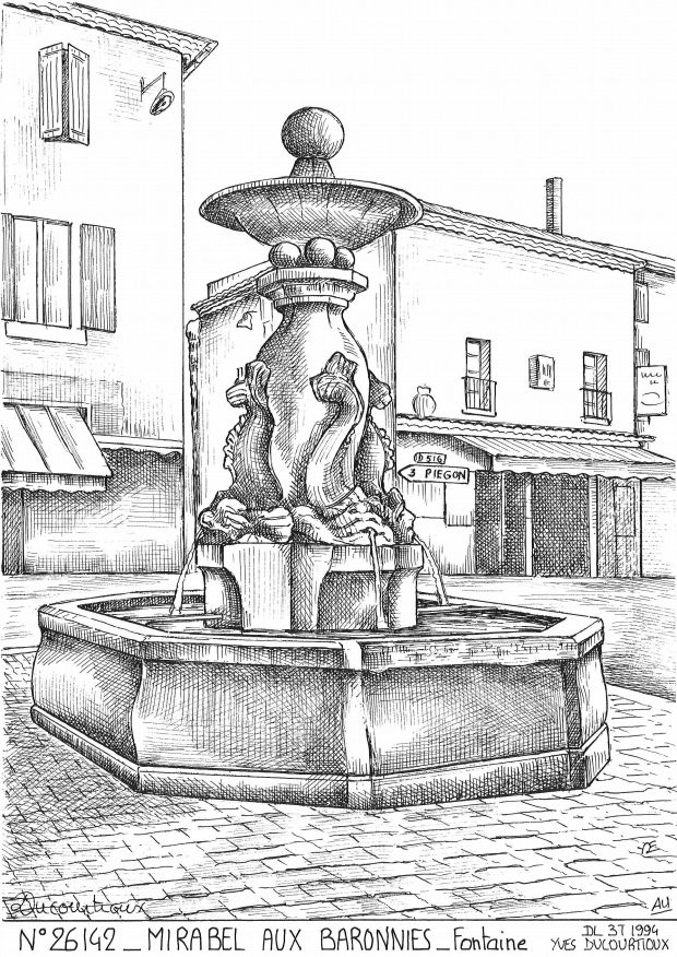 Souvenirs MIRABEL AUX BARONNIES - fontaine