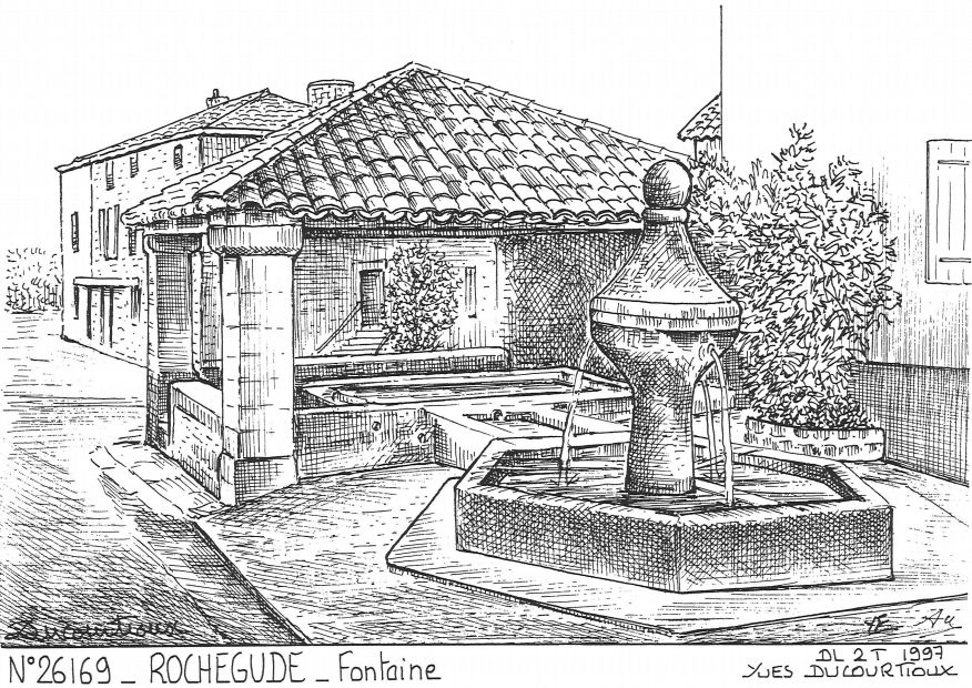 Souvenirs ROCHEGUDE - fontaine