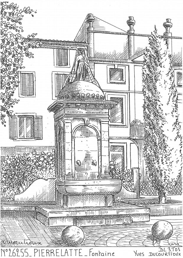 Souvenirs PIERRELATTE - fontaine