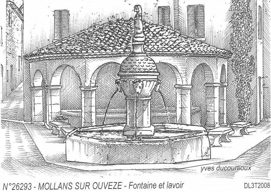 Souvenirs MOLLANS SUR OUVEZE - fontaine et lavoir
