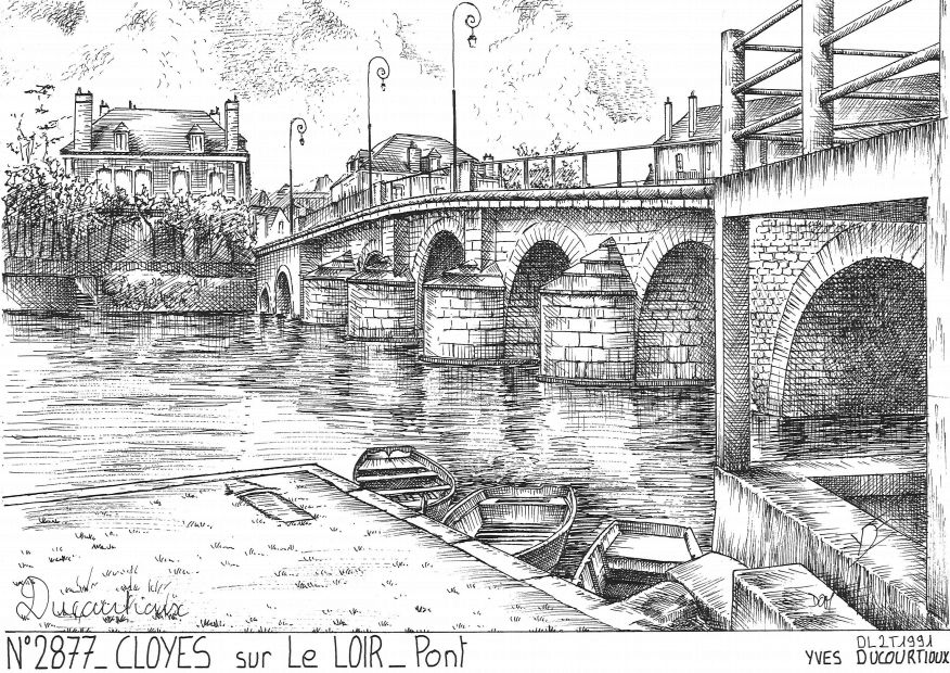 Cartes postales CLOYES SUR LE LOIR - pont