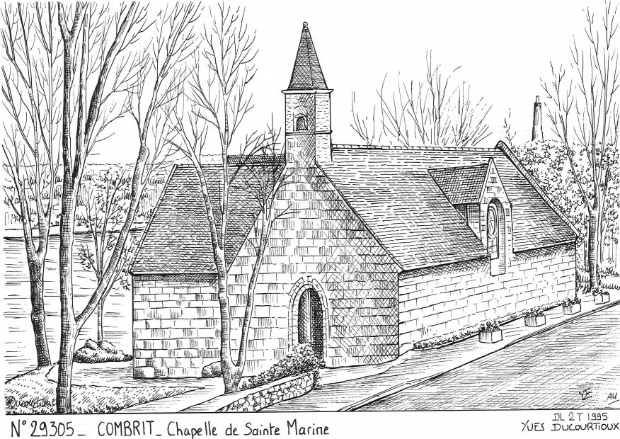Cartes postales COMBRIT - chapelle de sainte marine