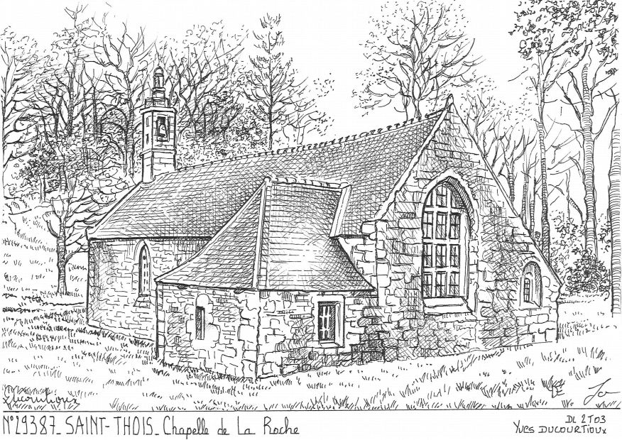 Cartes postales ST THOIS - chapelle de la roche