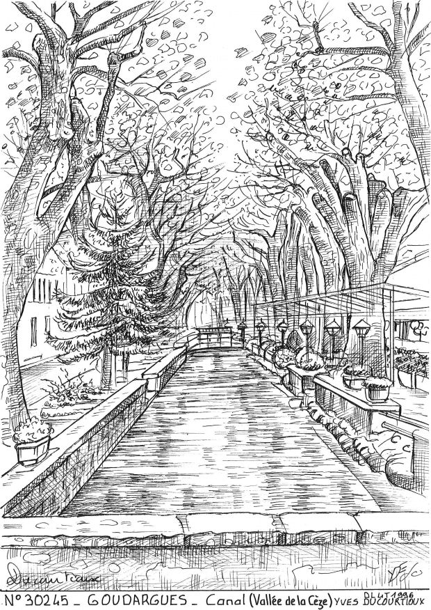 Souvenirs GOUDARGUES - canal (valle de la cze)