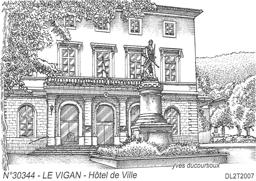 Cartes postales LE VIGAN - htel de ville