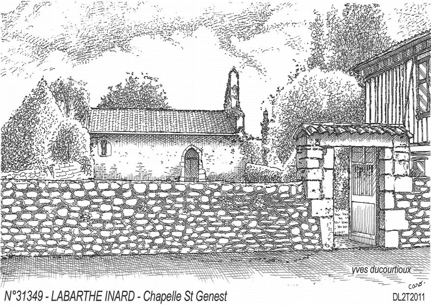 Cartes postales LABARTHE INARD - chapelle st genest