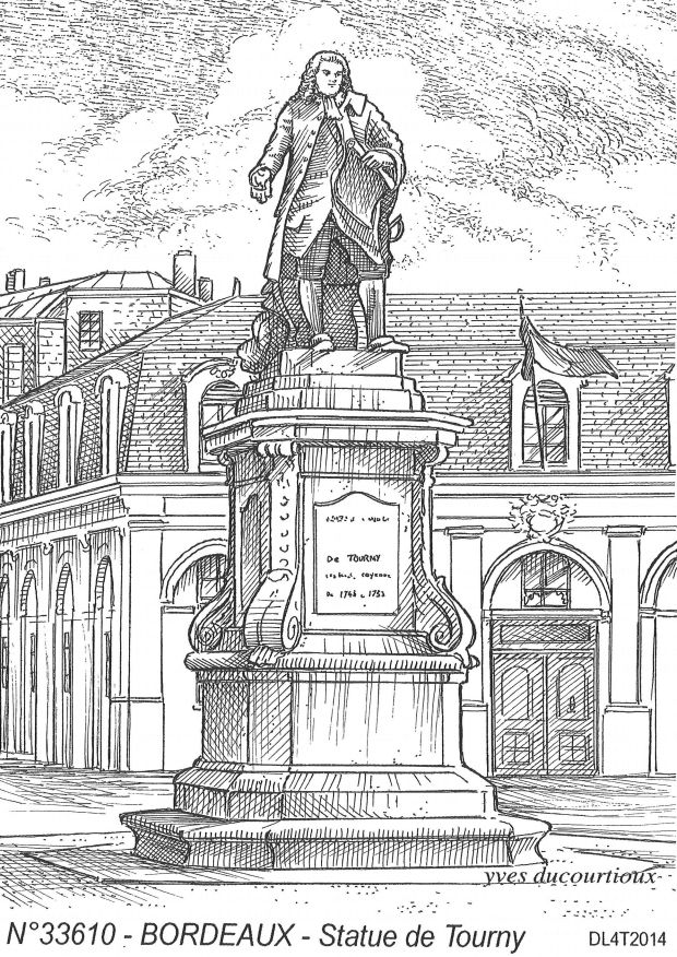 Souvenirs BORDEAUX - statue de tourny
