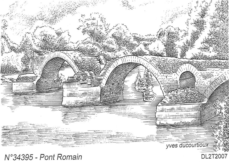 Cartes postales ST THIBERY - pont romain
