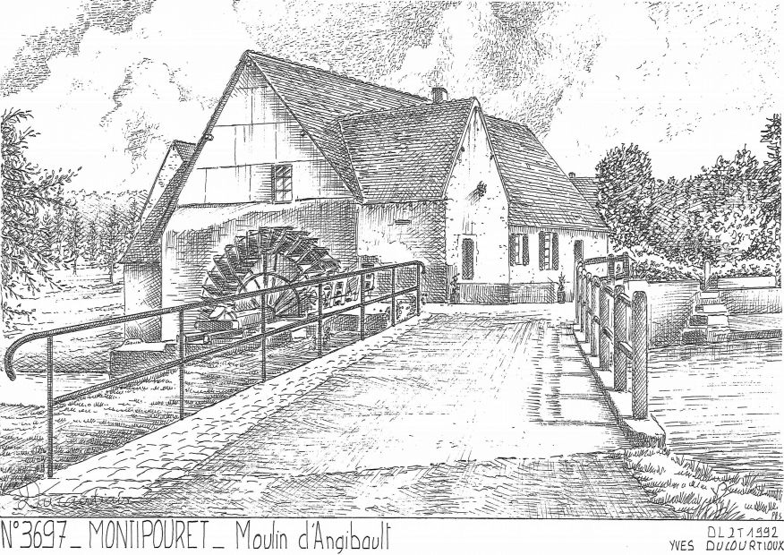 Cartes postales MONTIPOURET - moulin d angibault