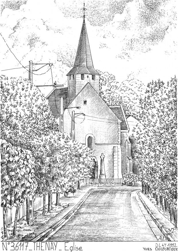 Cartes postales THENAY - glise