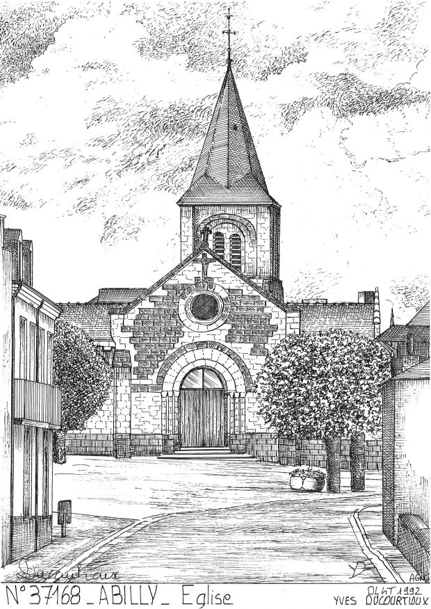 Cartes postales ABILLY - glise