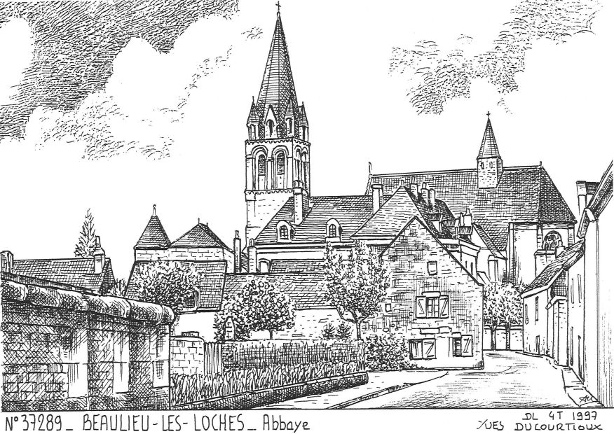 Cartes postales BEAULIEU LES LOCHES - abbaye