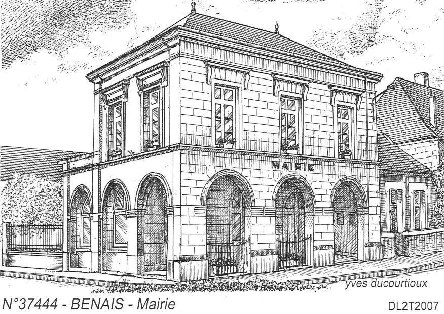 Cartes postales BENAIS - mairie
