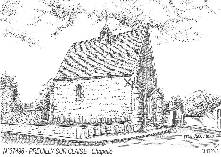 Cartes postales PREUILLY SUR CLAISE - chapelle