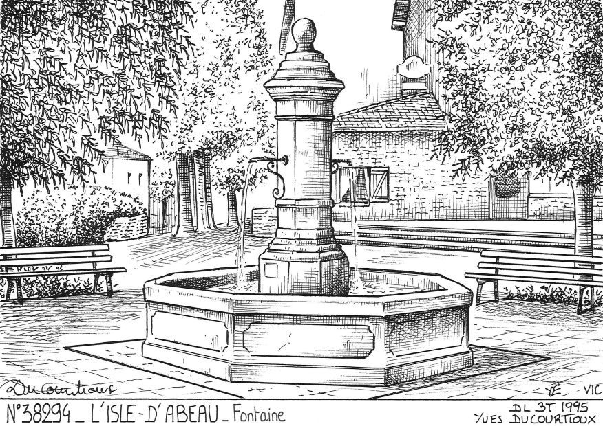 Souvenirs L ISLE D ABEAU - fontaine
